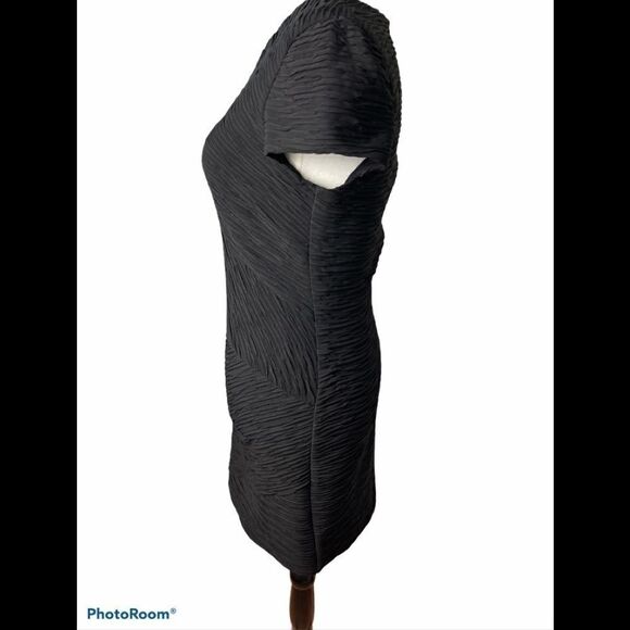 TORN by Ronny Kobo black cap sleeve steath dress - Picture 2 of 14